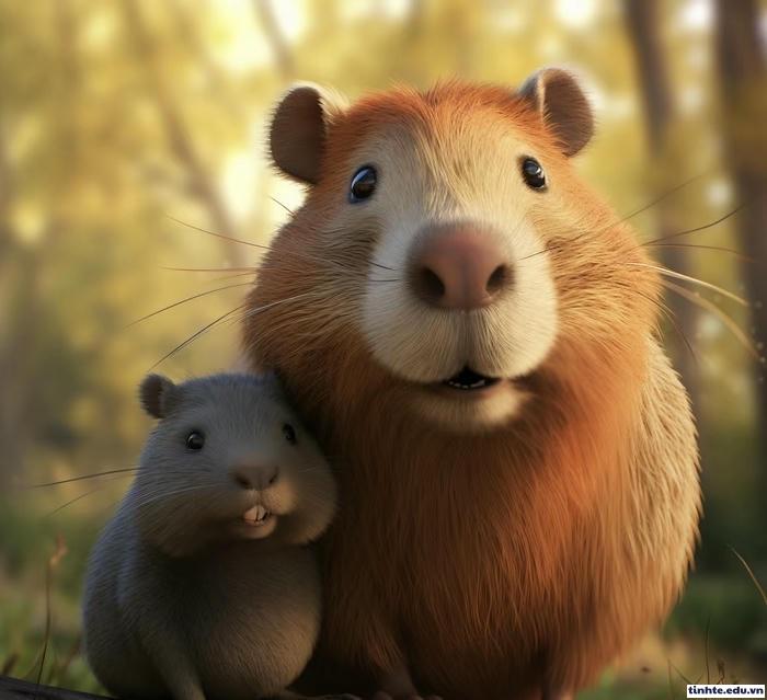 Meme Capybara bình tĩnh