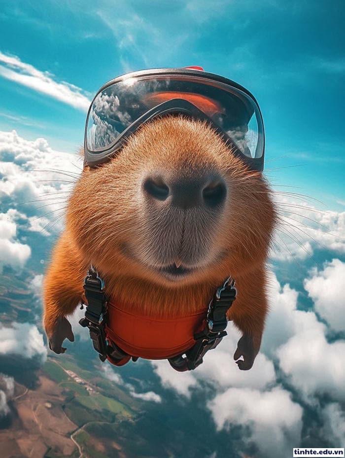 Meme Capybara chill hết nấc