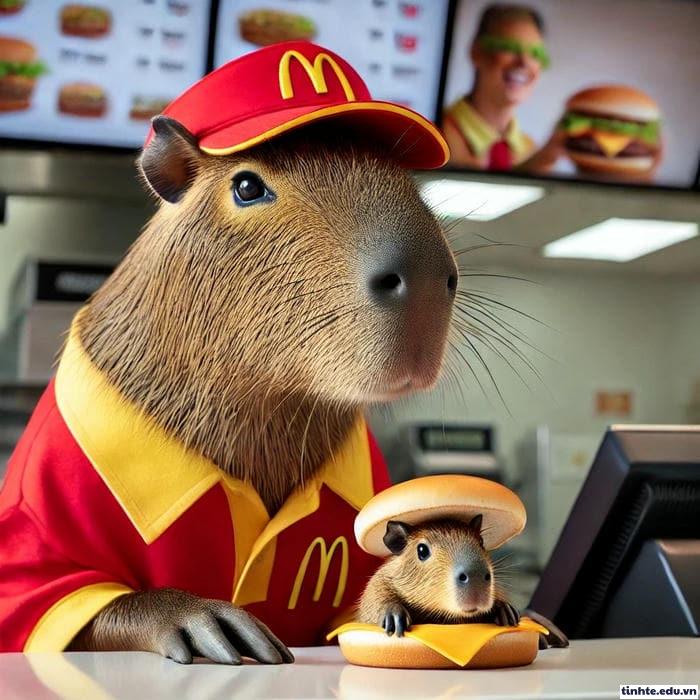 Meme Capybara thư giãn