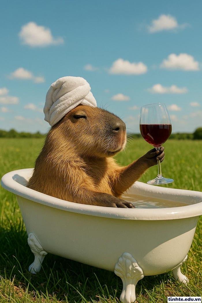 Meme Capybara vui nhộn