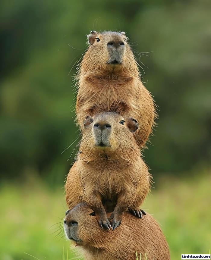 Meme Capybara vui tươi