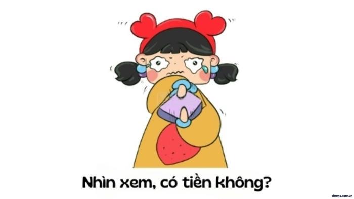 Meme hết tiền cực viral