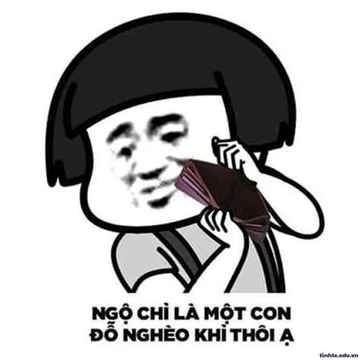 Meme hết tiền đáng yêu
