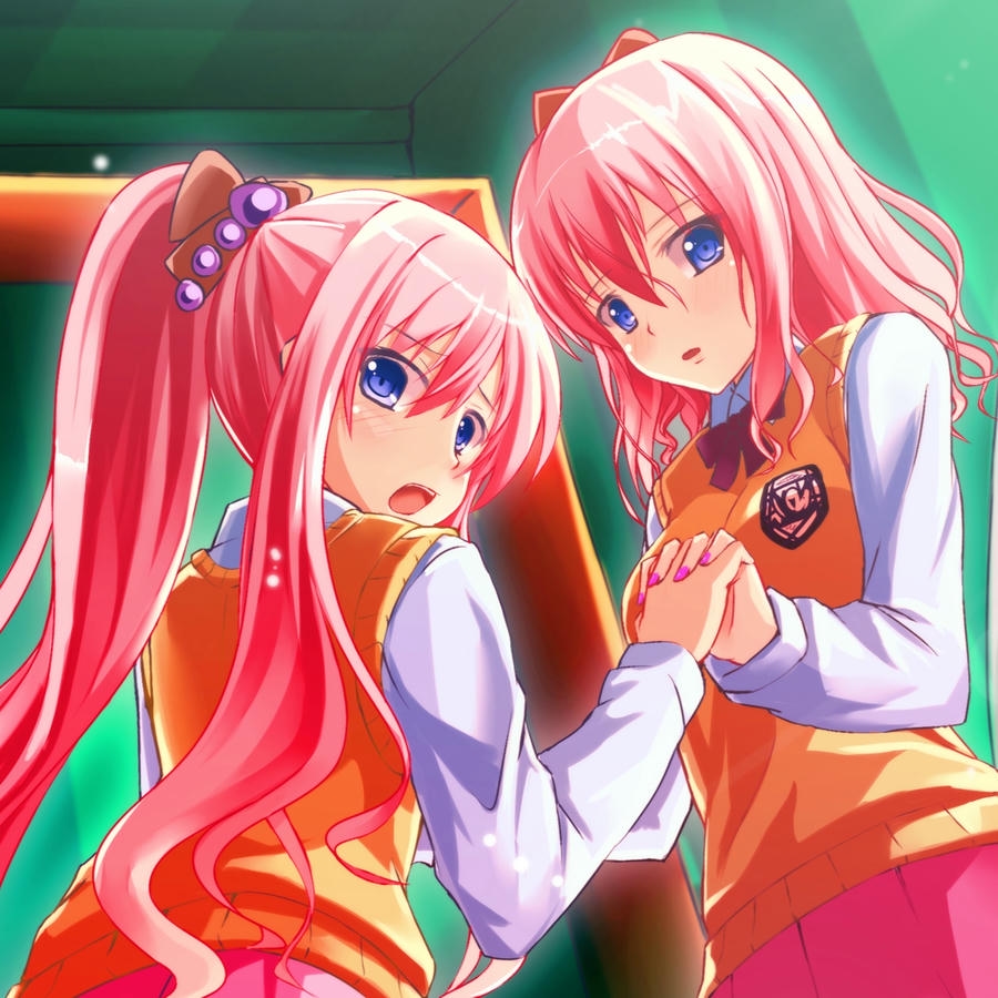 ảnh anime bách hợp đáng yêu giữa vườn hoa