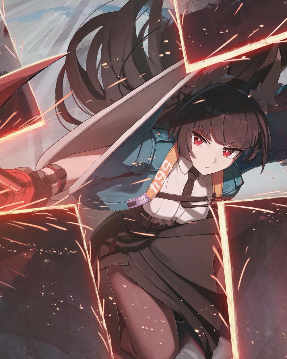 ảnh anime đẹp hiếm giữa hoàng hôn