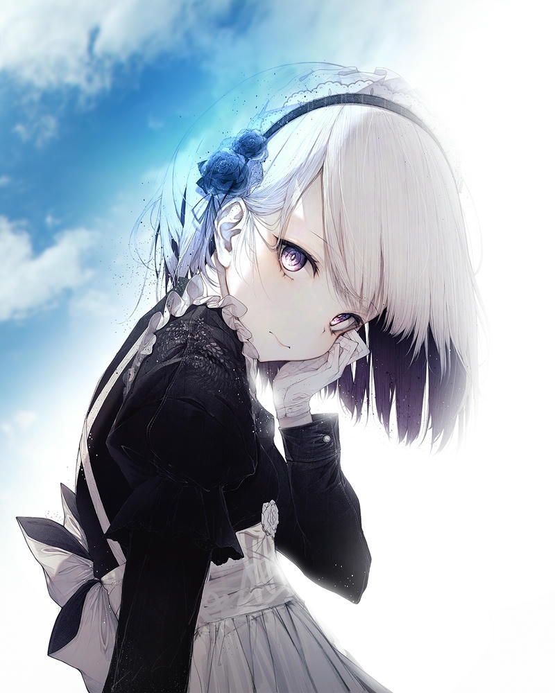 ảnh anime hầu gái ngọt ngào tinh tế