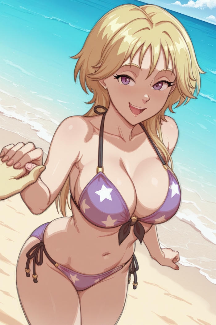 ảnh gái anime bikini làn da