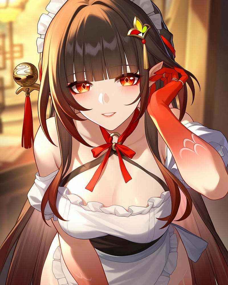 ảnh nữ anime quyến rũ nụ cười ngọt ngào