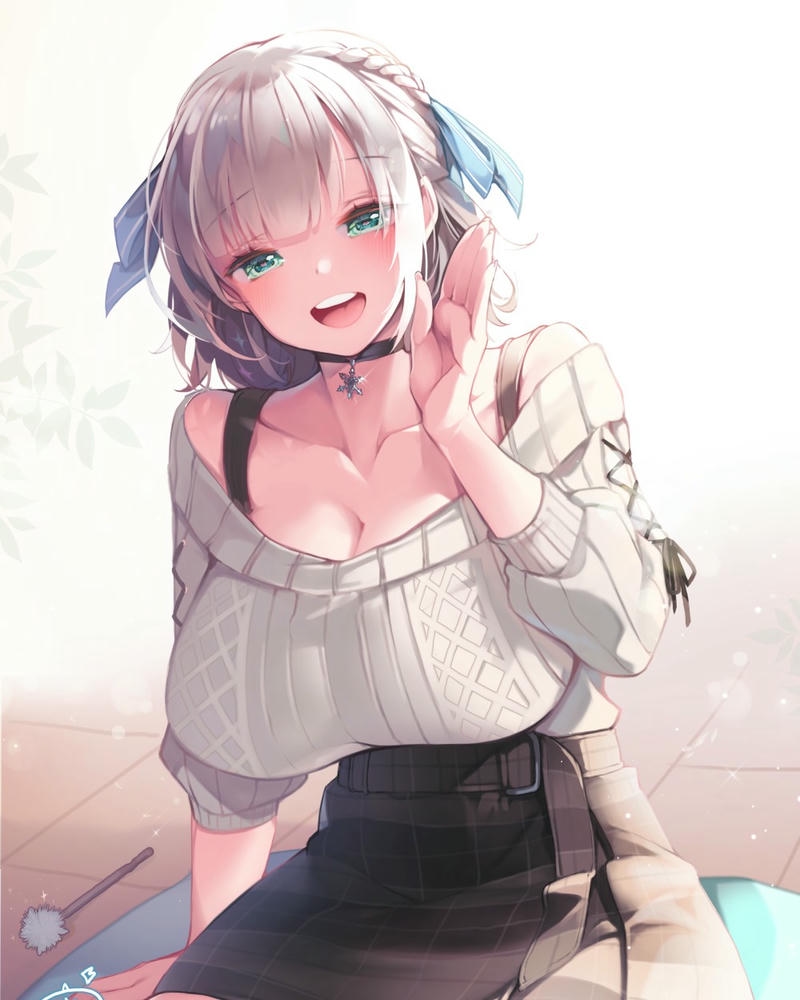 anime gái to tròn pose