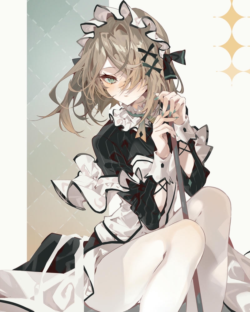 anime hầu gái ảnh dễ thương nghệ thuật