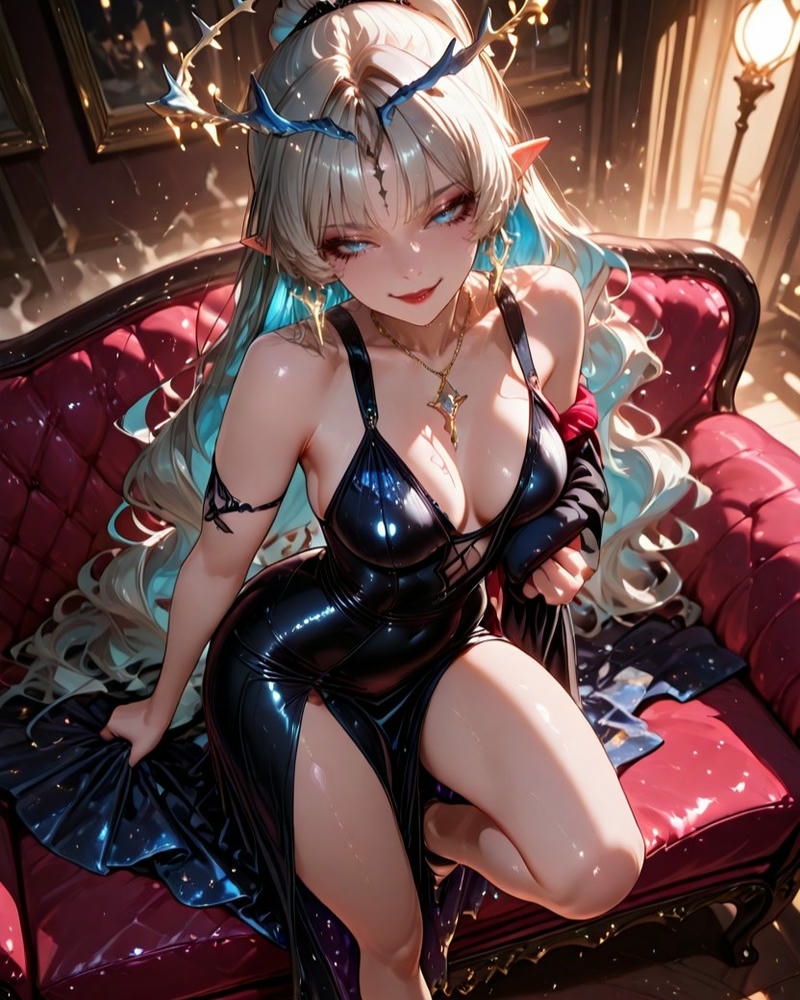 anime nữ ngầu quyến rũ sang trọng quý phái