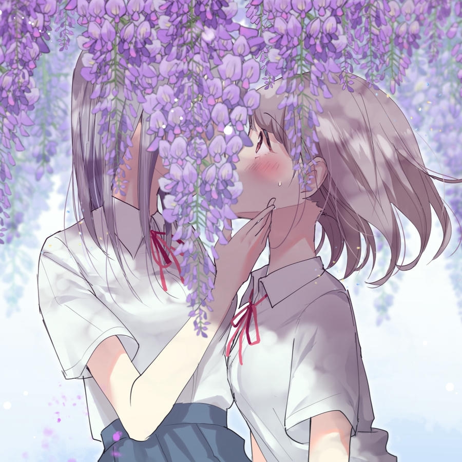 bách hợp anime cùng nhau dưới mưa