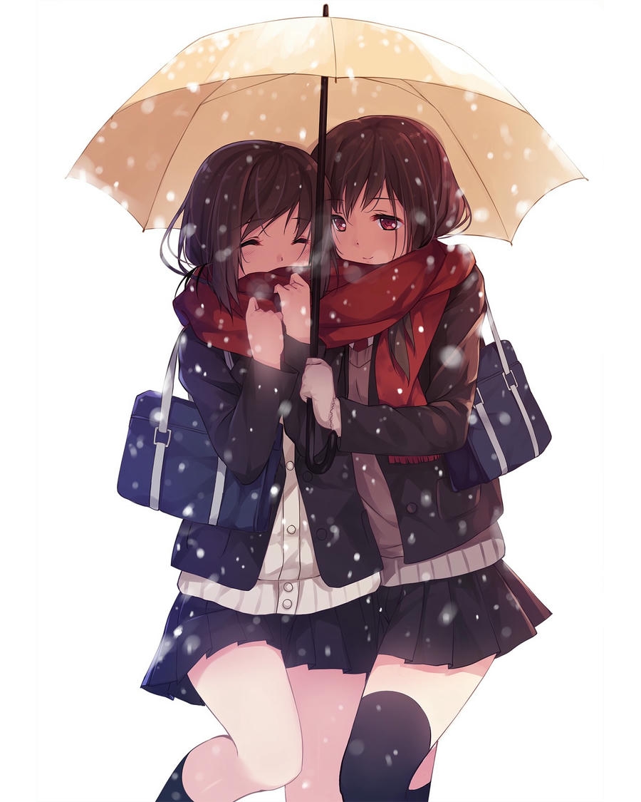 bách hợp anime hạnh phúc giữa mùa xuân