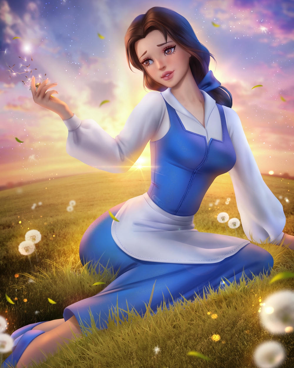 cảnh anime mùa đông tuyết trắng