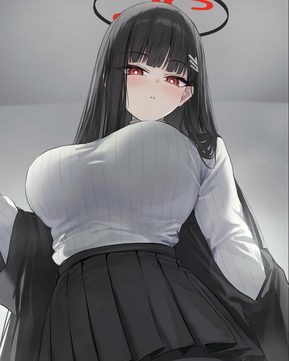 cô gái anime mắt sáng trong đêm