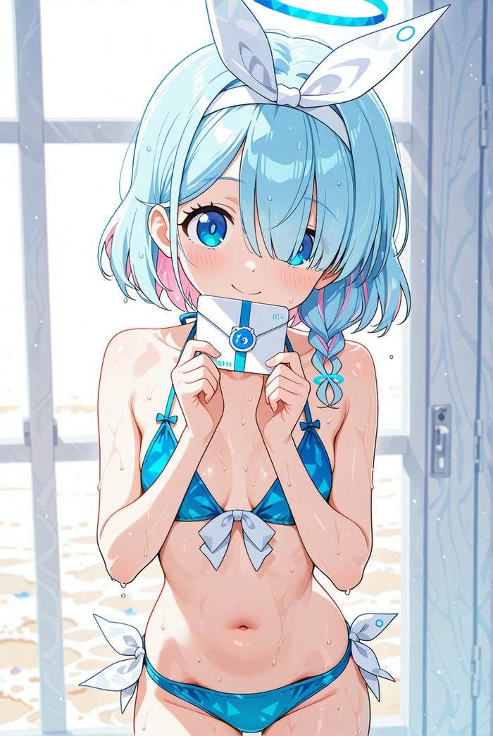 gái anime cute bikini cận cảnh