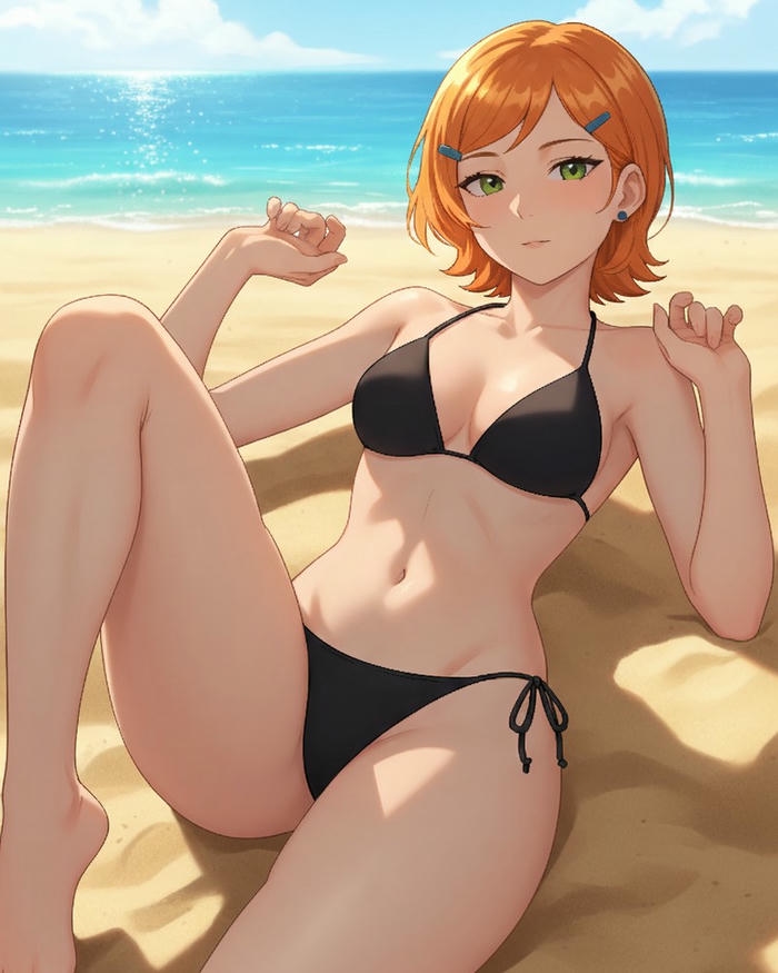 gái anime cute bikini hồn nhiên