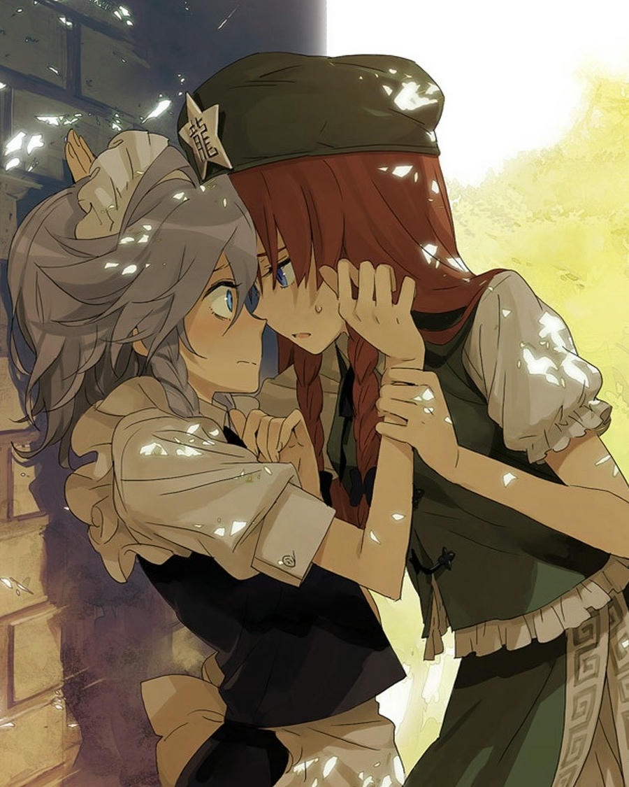 hai cô gái anime bách hợp cùng chơi đàn