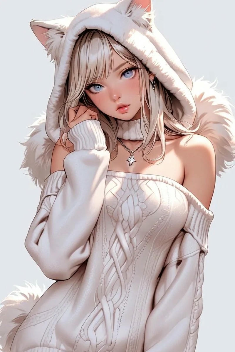 hình ảnh anime nữ quyến rũ phong cách hiện đại