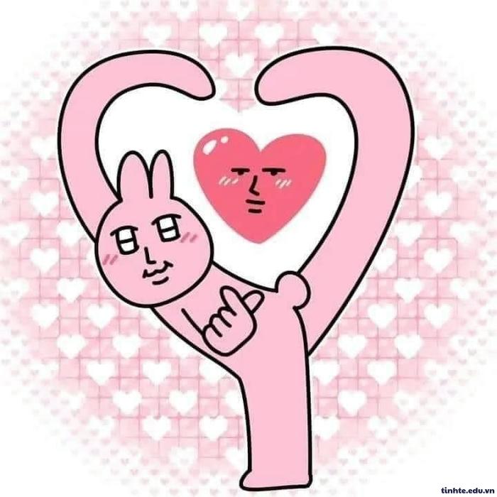 meme thả tim đáng yêu quá mức