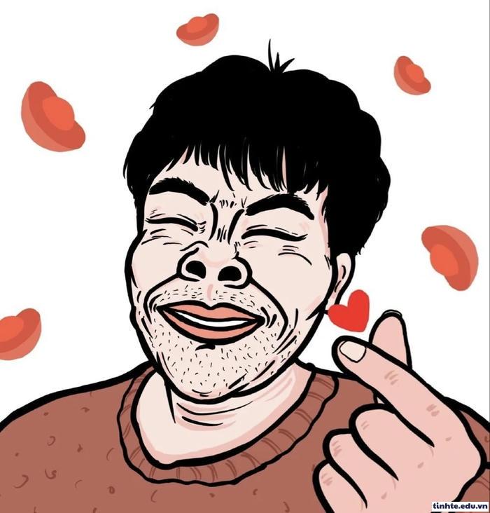 meme thả tim hài hước