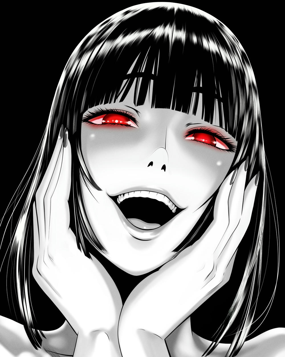 nhân vật anime cười nhẹ hiếm gặp