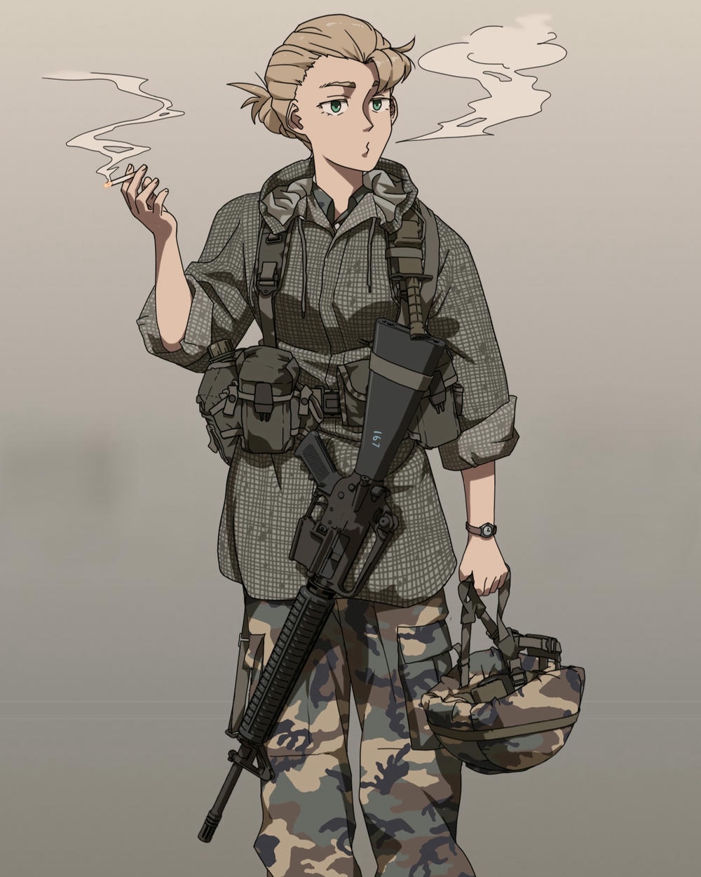 nhân vật anime ngắm sông hiếm thấy