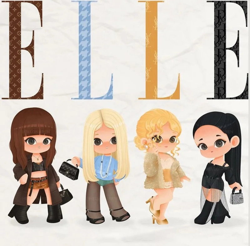 Ảnh Blackpink chibi đẹp