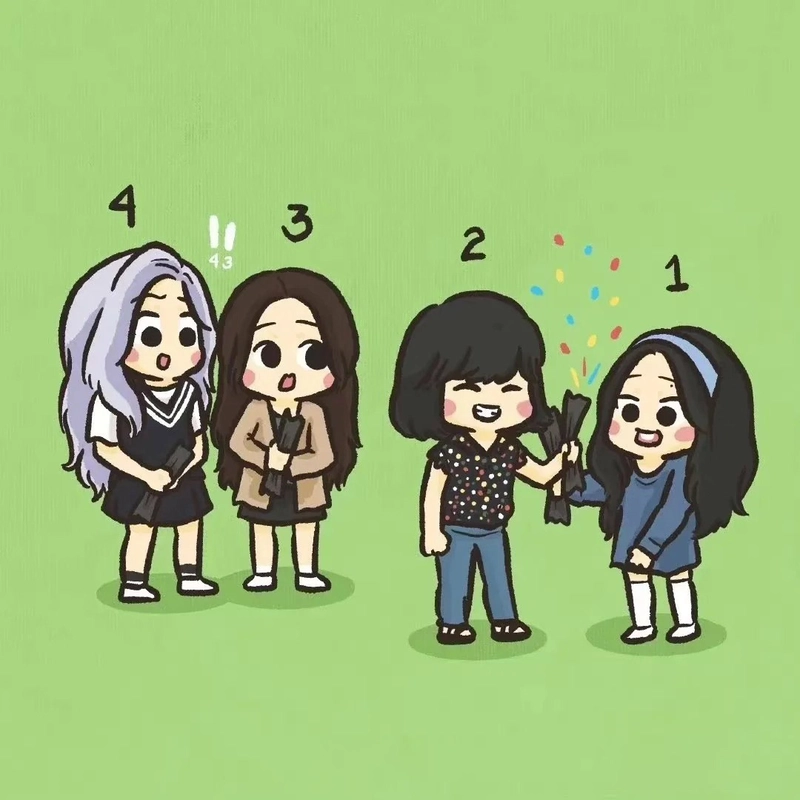 Ảnh anime chibi Blackpink