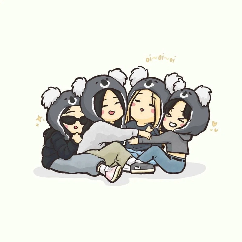 Ảnh chibi của Blackpink