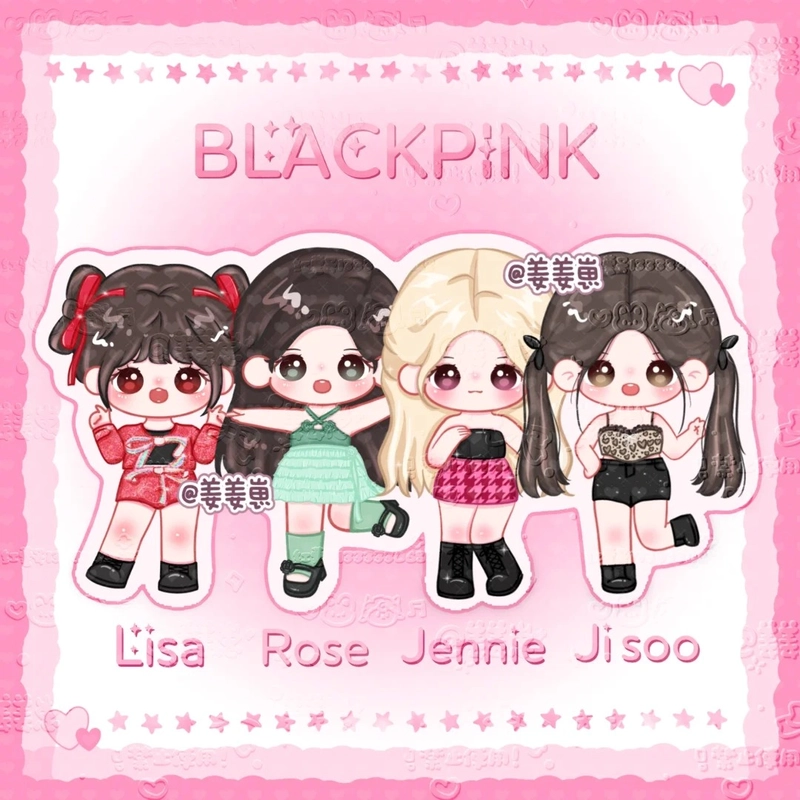 Ảnh chibi nhóm nữ Blackpink