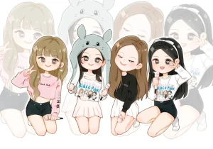 Ảnh nhóm Blackpink chibi