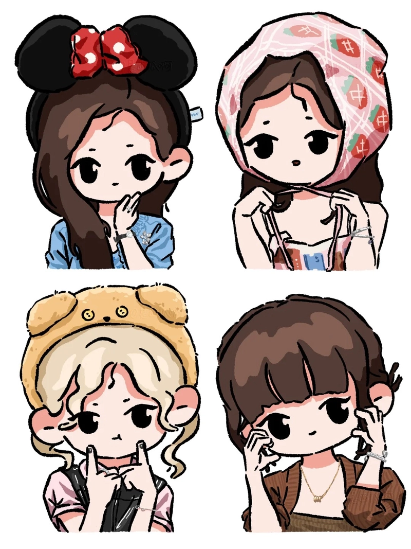 Hình Blackpink chibi cute