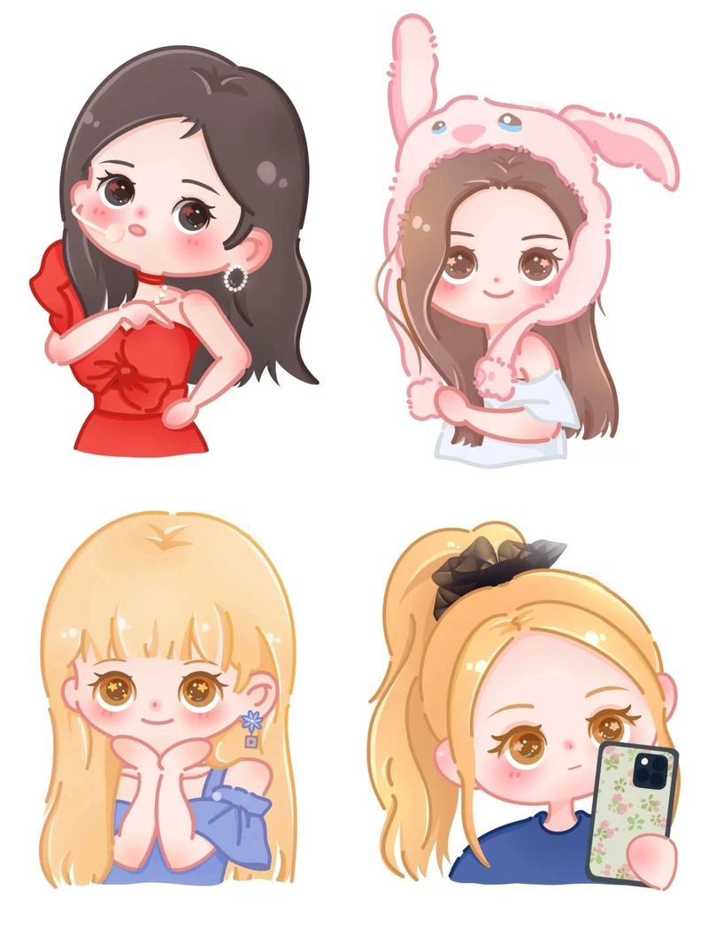 Hình ảnh Blackpink chibi dễ thương