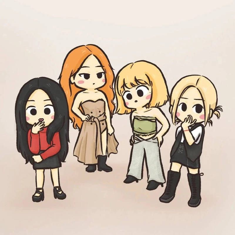 Hình ảnh Blackpink đẹp nhất chibi