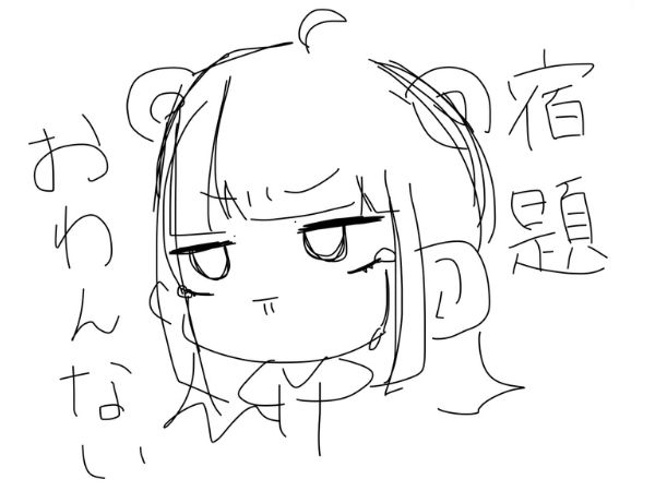 Hình ảnh anime chibi dễ vẽ cô bé bực bội