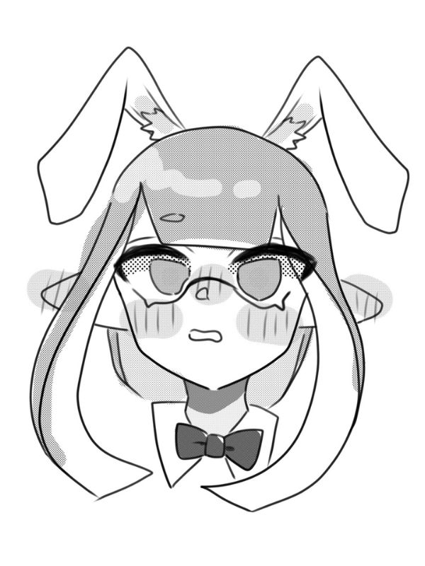 Hình ảnh anime chibi dễ vẽ tai thỏ