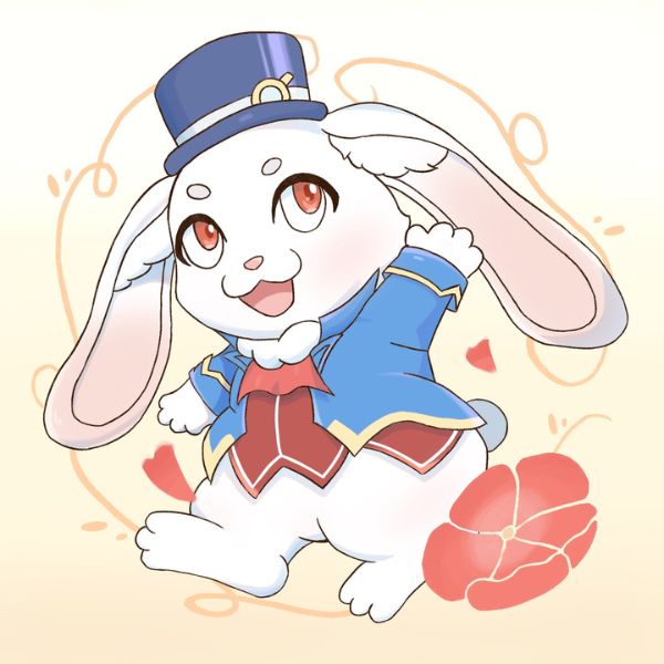 Ảnh thỏ ảo thuật chibi cute