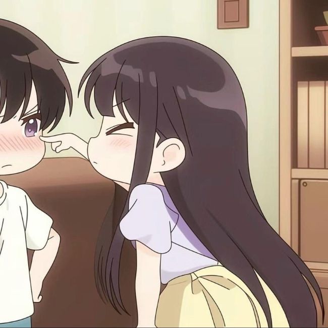 Hình ảnh anime cặp đôi cute chọc tức bạn trai
