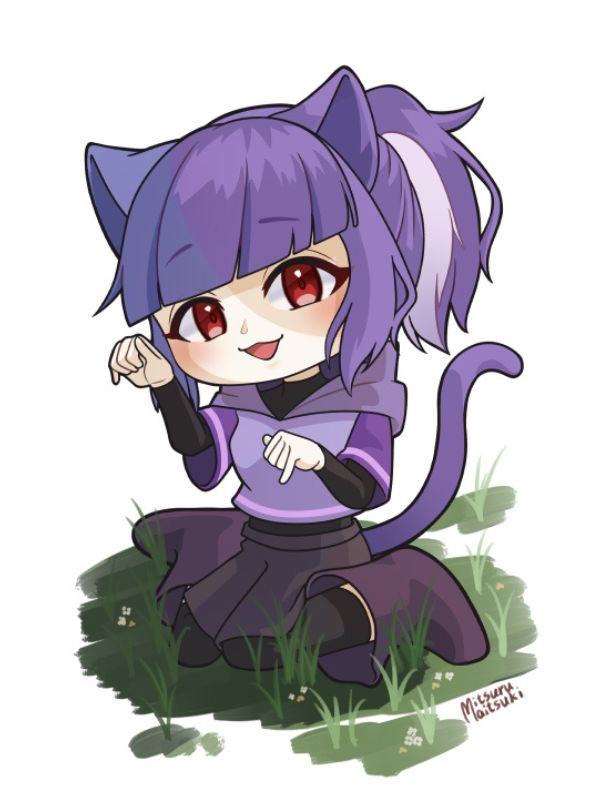 Ảnh avatar chibi nữ cute đuôi mèo
