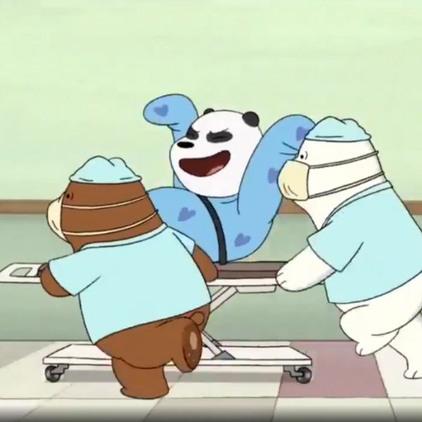 Avatar gấu cute trong bệnh viện