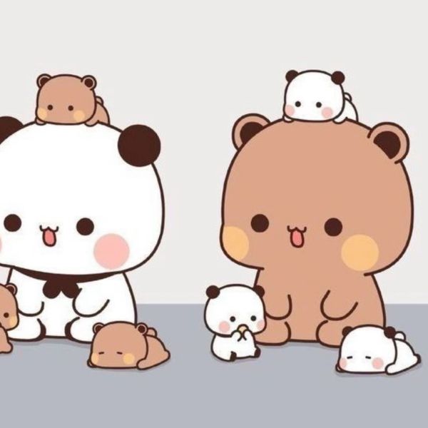 Avatar gấu cute đôi DUDU BUBU mini size