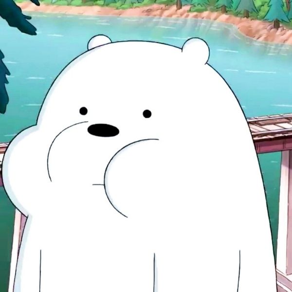 Hình avatar Ice Bear cute phô mai que
