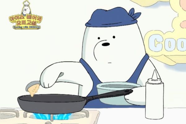 Hình avatar đầu bếp gấu trắng Ice Bear