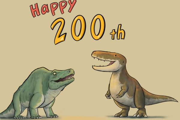 Avatar hình nền khủng long Happy 200th