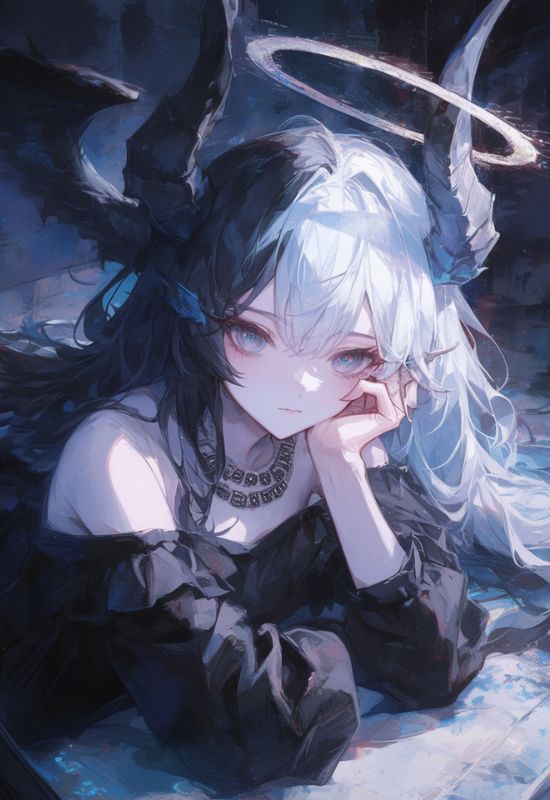 Hình ảnh avatar anime nữ ngầu: Thiên thần & ác quỷ