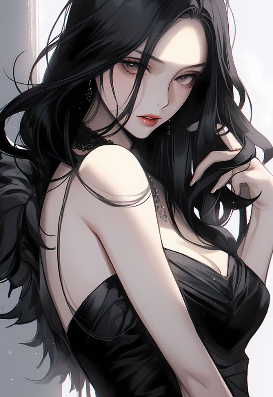 Hình ảnh avatar anime nữ ngầu, duyên dáng
