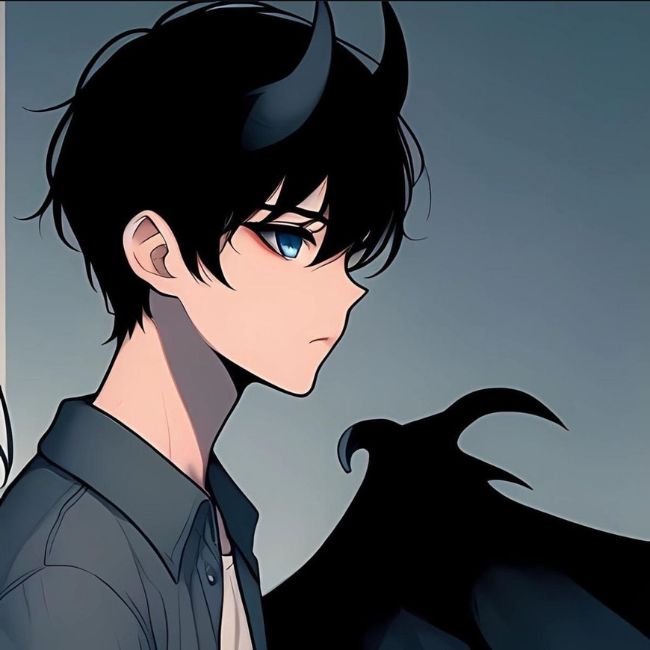 Hình avatar cặp anime rời thiên thần ác quỷ nam