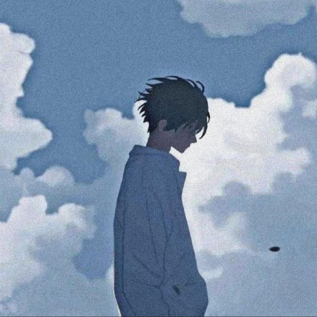 Hình avatar cặp anime rời nam buồn