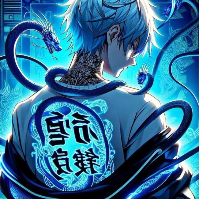 Hình avatar cặp anime rời rồng xanh